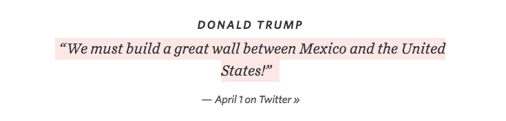 donald trump build a wall